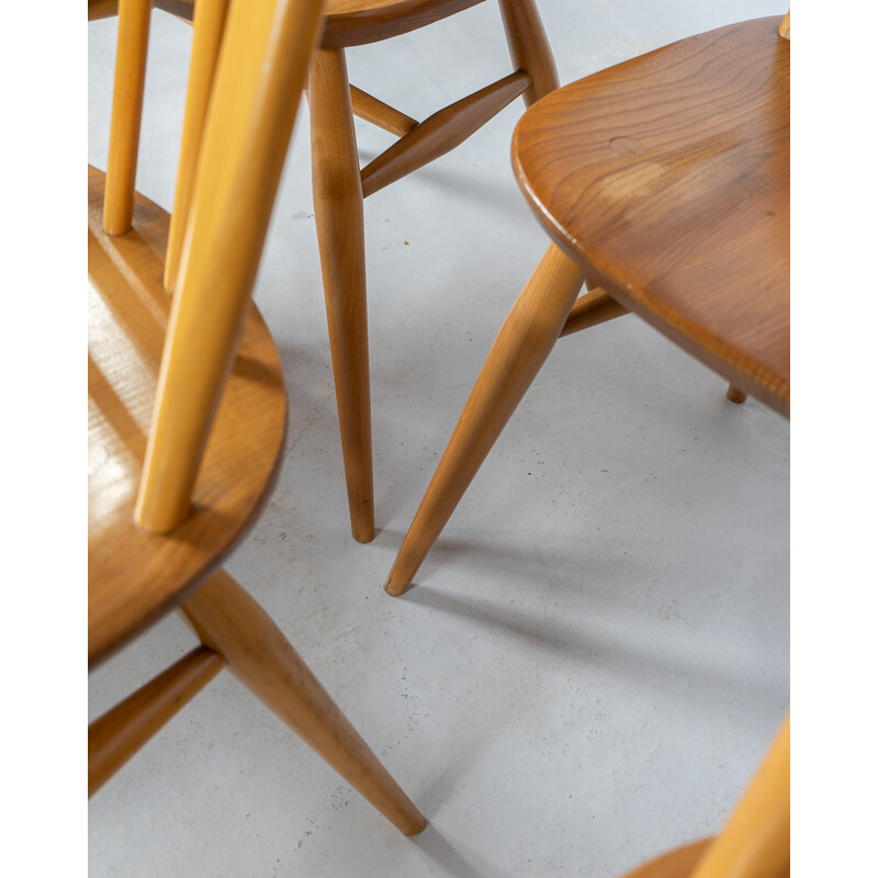 Vintage beechwood and elmwood Quaker chair by Lucian Ercolani for Ercol, United Kingdom 1960s