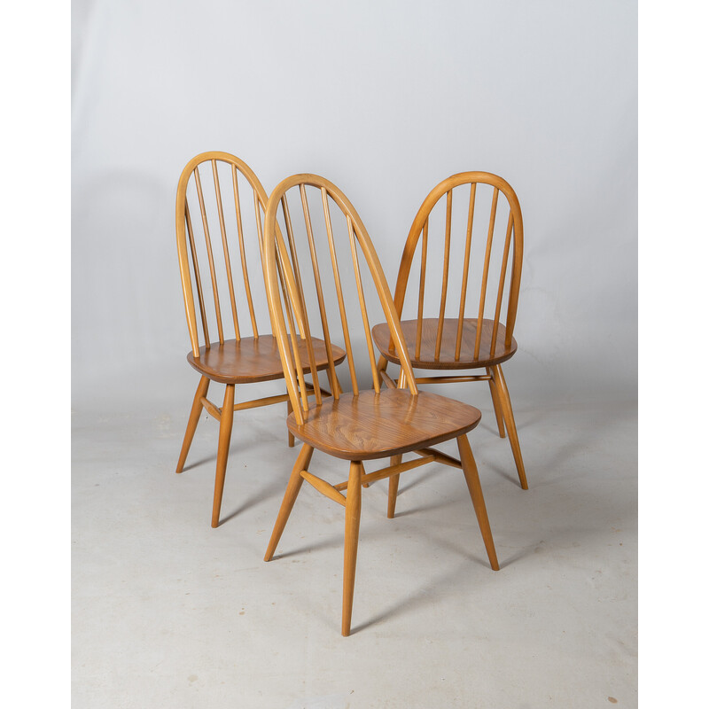 Vintage beechwood and elmwood Quaker chair by Lucian Ercolani for Ercol, United Kingdom 1960s