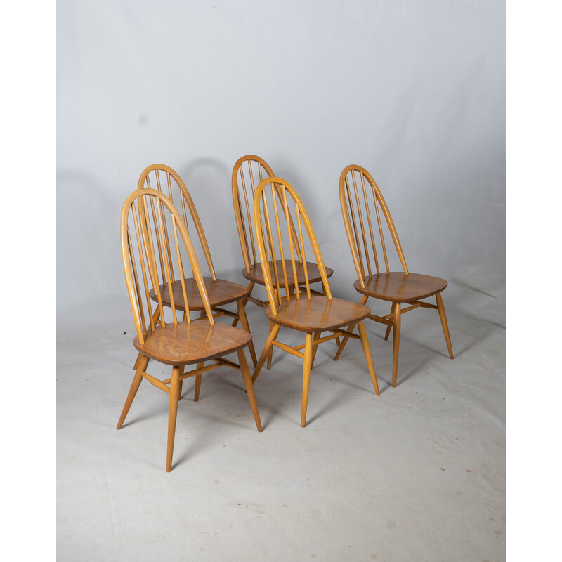 Vintage beechwood and elmwood Quaker chair by Lucian Ercolani for Ercol, United Kingdom 1960s