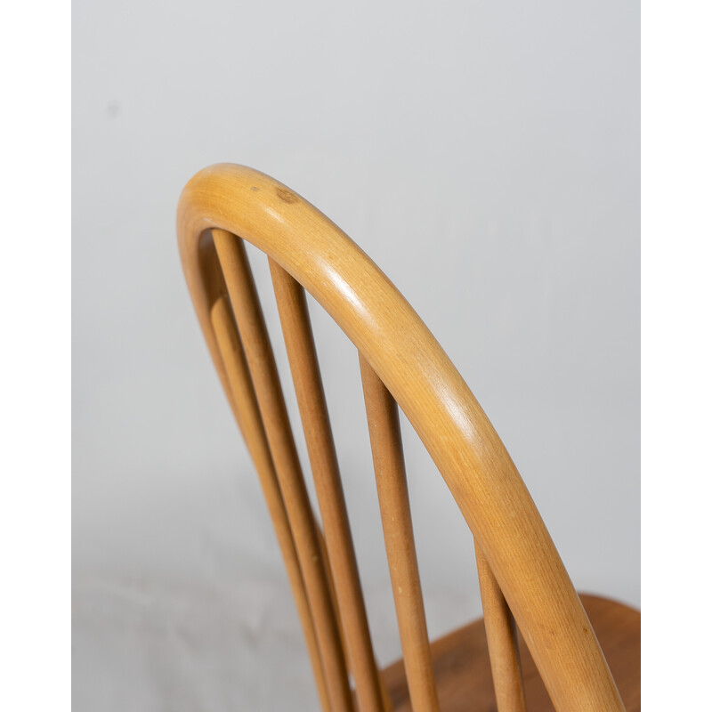 Set of 5 vintage Quaker beechwood and elmwood chairs by Lucian Ercolani for Ercol, UK 1960