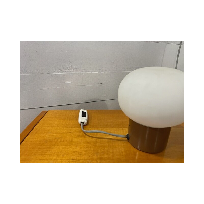 Pareja de lámparas de escritorio vintage en marrón de Nad-Lako para Efc