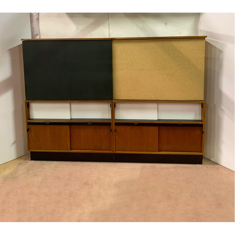 Vintage Knoll International Brussels wall unit by Ateliers d’Art De Coene Kunstwerkstede, 1960