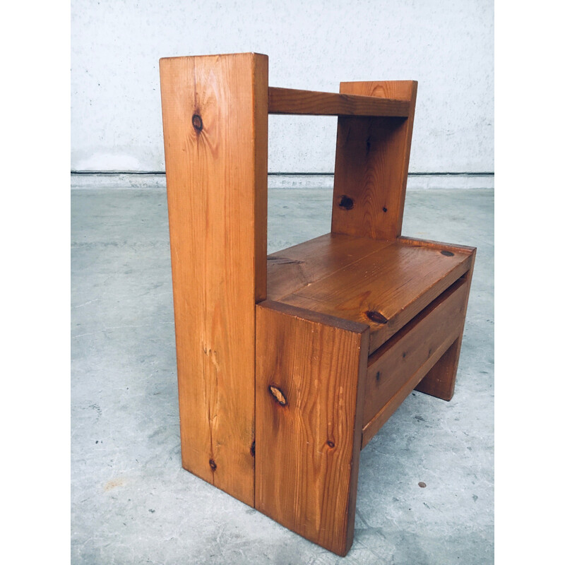 Pair of mid century Scandinavian pine night stands, Sweden 1960s