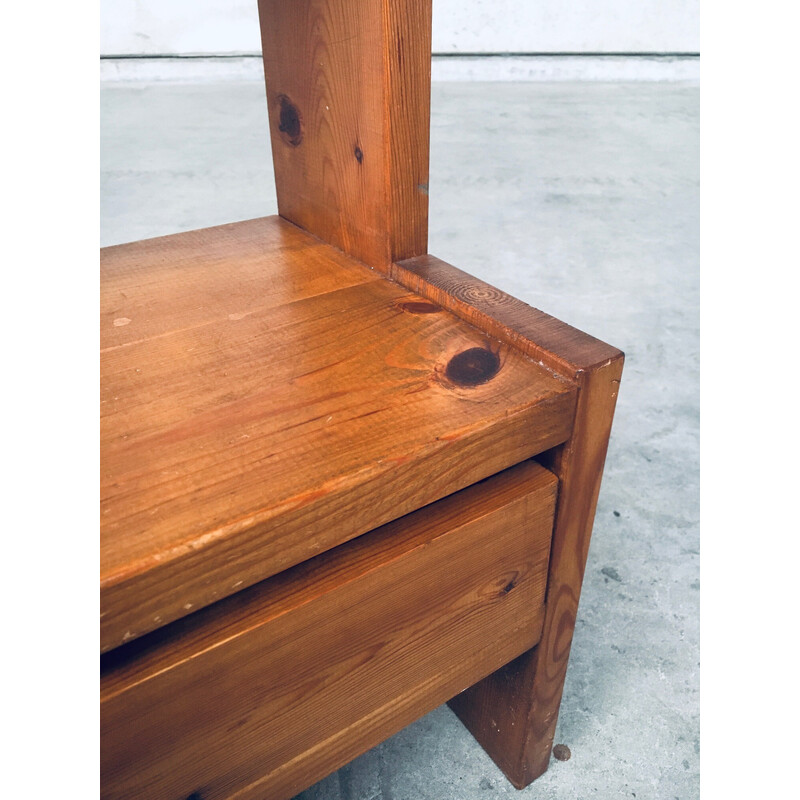 Pair of mid century Scandinavian pine night stands, Sweden 1960s