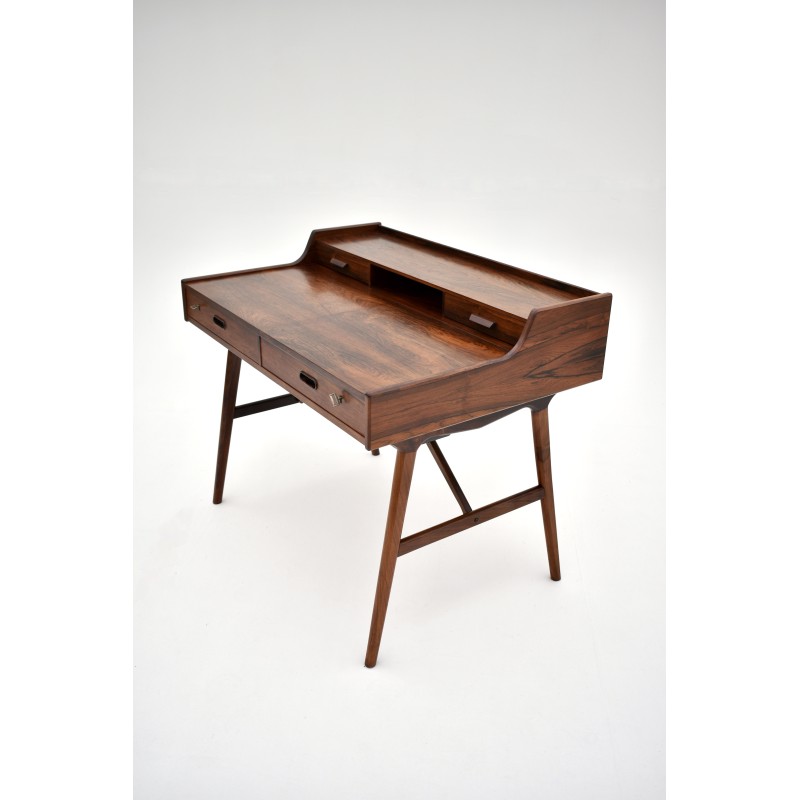 Vintage model 65 rosewood writing desk by Arne Wahl Iversen for Vinde Mobelfabrik, Denmark