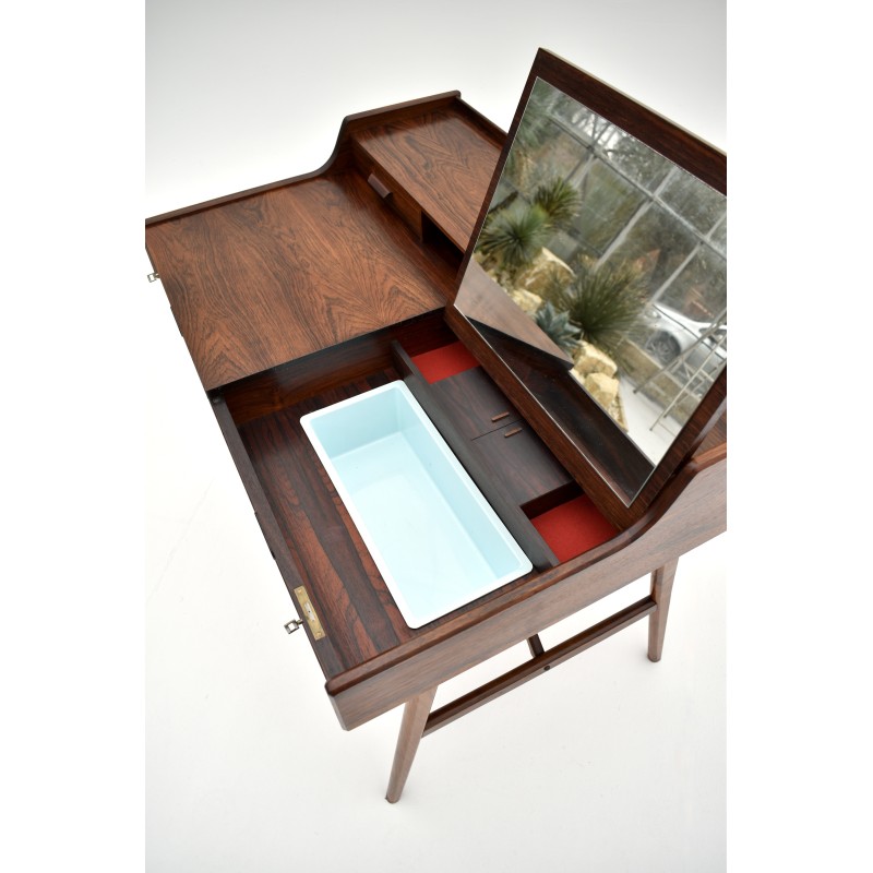 Vintage model 65 rosewood writing desk by Arne Wahl Iversen for Vinde Mobelfabrik, Denmark