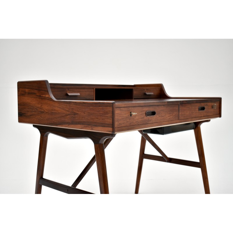 Vintage model 65 rosewood writing desk by Arne Wahl Iversen for Vinde Mobelfabrik, Denmark