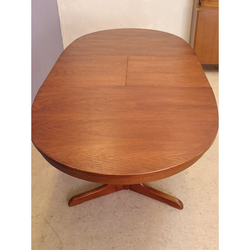 Table à repas scandinave extensible en palissandre Baumann - 1950