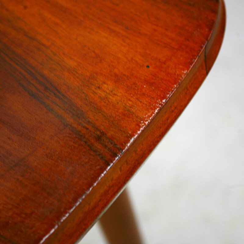 Small vintage walnut table - 1950s