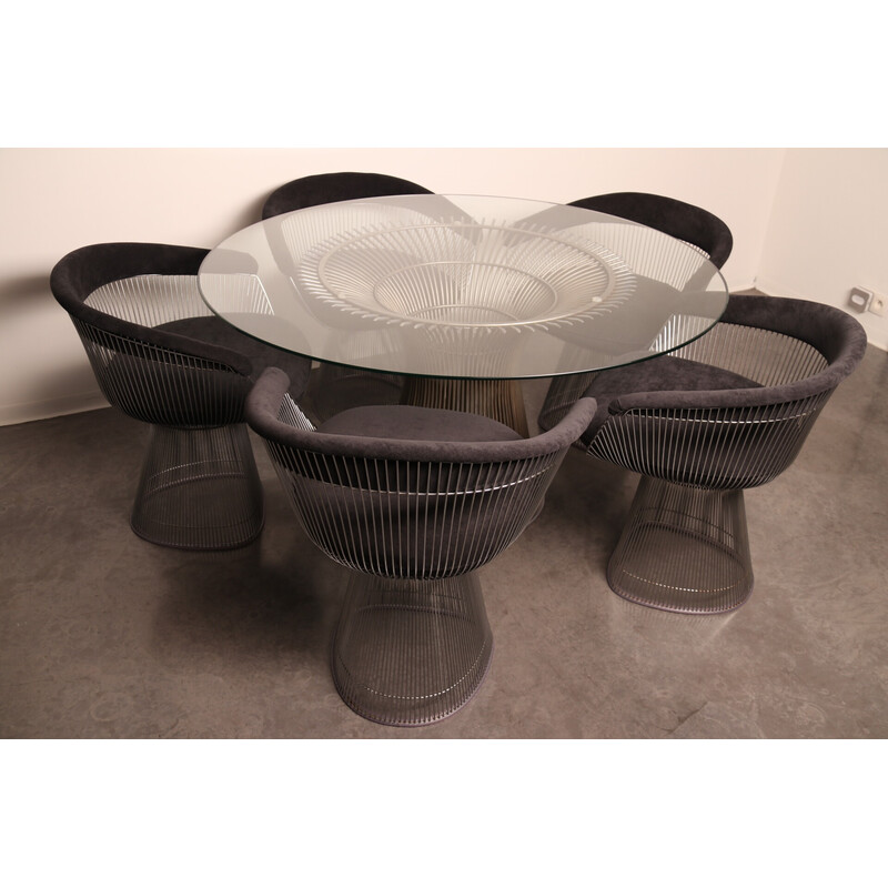 Vintage dining set by Warren Platner for Knoll International, Usa 1960s