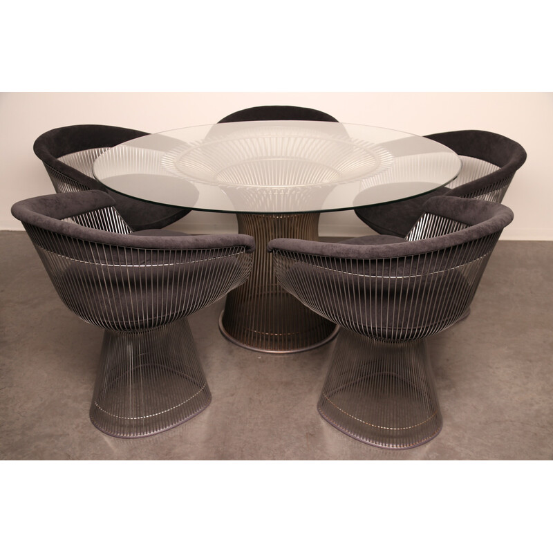 Vintage eetkamer set van Warren Platner voor Knoll International, Usa 1960