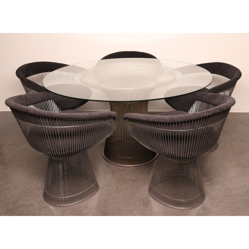 Conjunto de jantar Vintage da Warren Platner para a Knoll International, Usa 1960