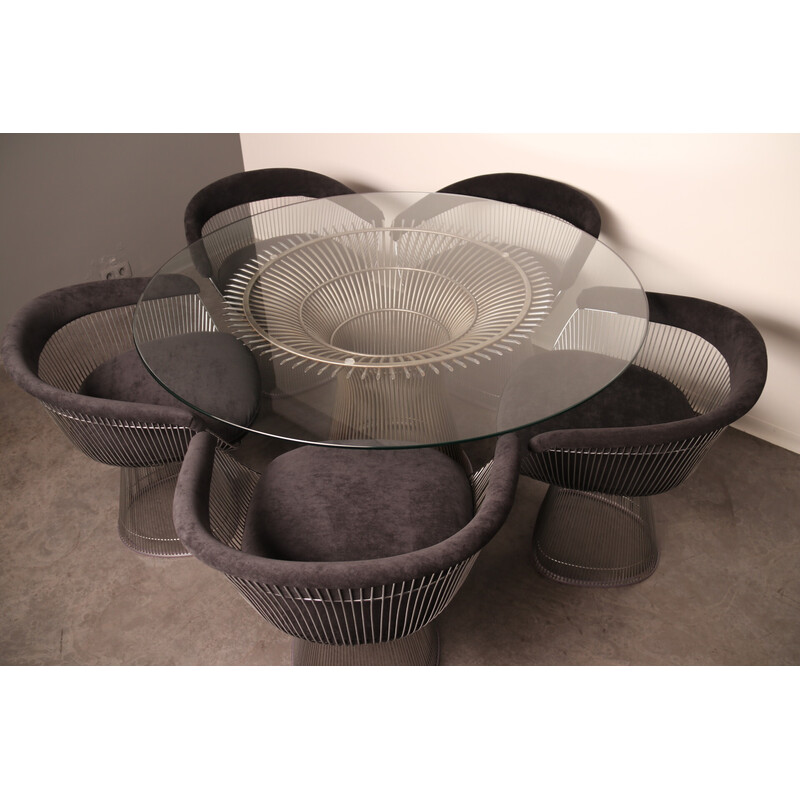 Vintage eetkamer set van Warren Platner voor Knoll International, Usa 1960