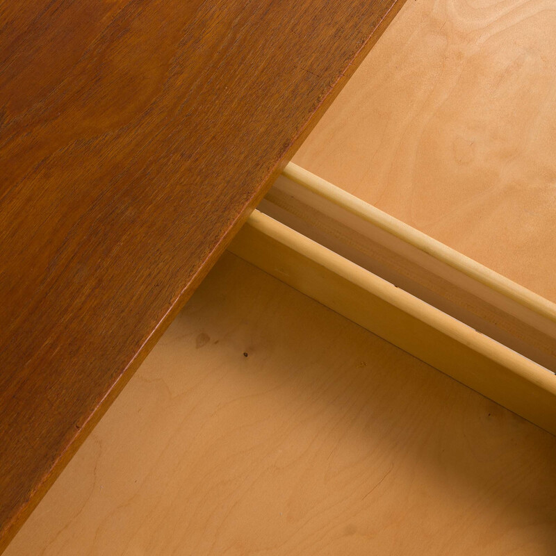 Vintage teak bookcase with desk by Kai Kristiansen for Fm Mobler, Denmark 1960