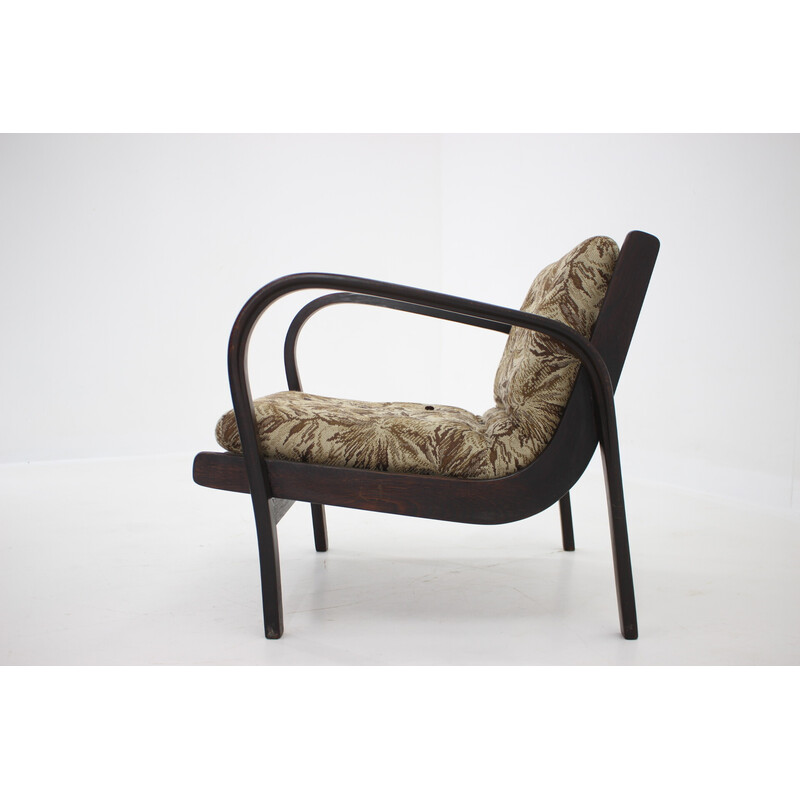 Vintage bentwood armchair by Karel Koželka and Antonín Kropáček, 1960s