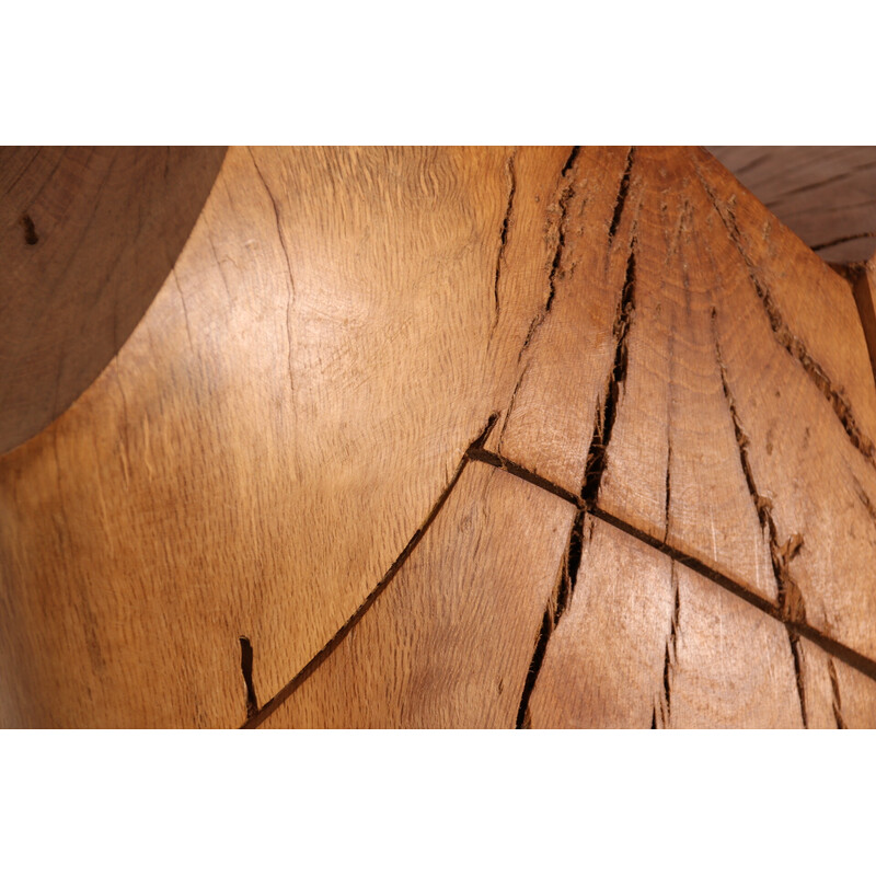 Scultura artigianale d'epoca "Torse Torreador" in legno di quercia dell'artista Claudio Di Placido, Francia