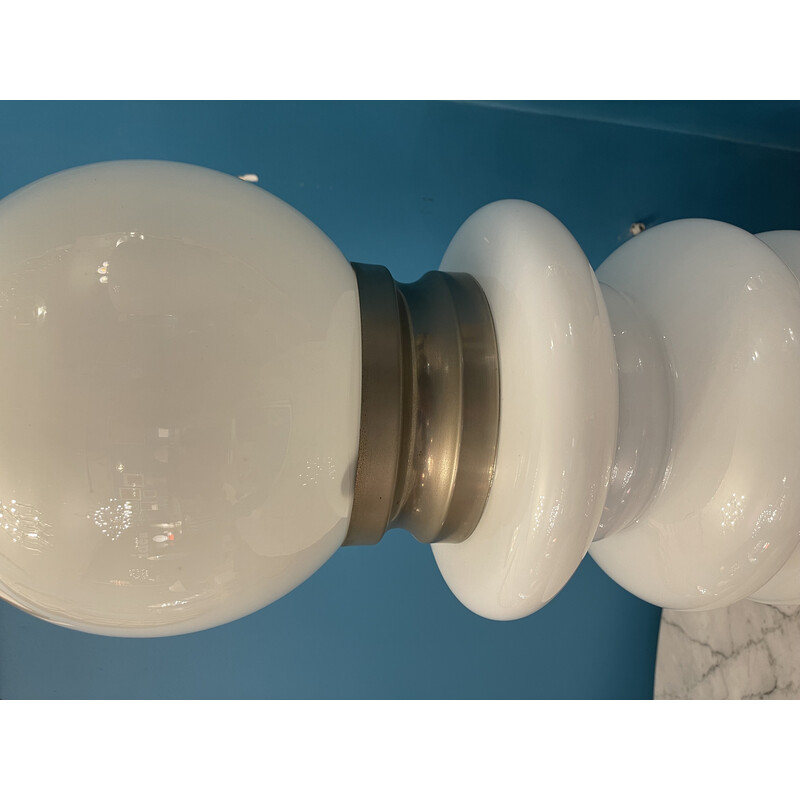 Lámpara vintage blanca de Carlo Nason