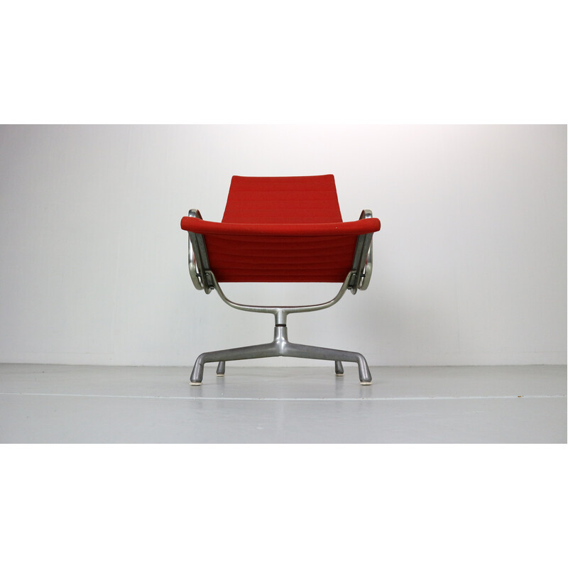 Poltrona girevole da ufficio vintage "Ea 116" Hopsack rosso di Charles Eames per Vitra, 1980