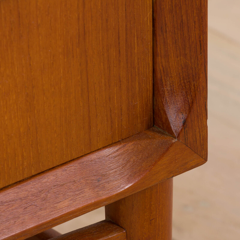 Danish vintage sculptural chest of drawers in teak, 1960s