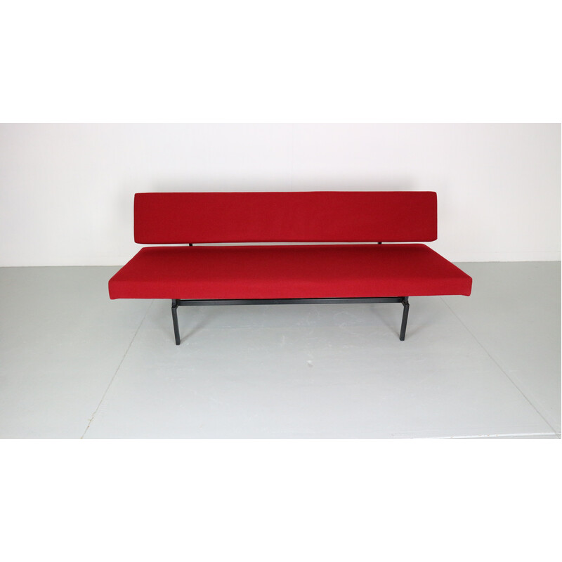Sofá cama rojo vintage modelo 540 de Gijs Van Der Sluis, Países Bajos 1961