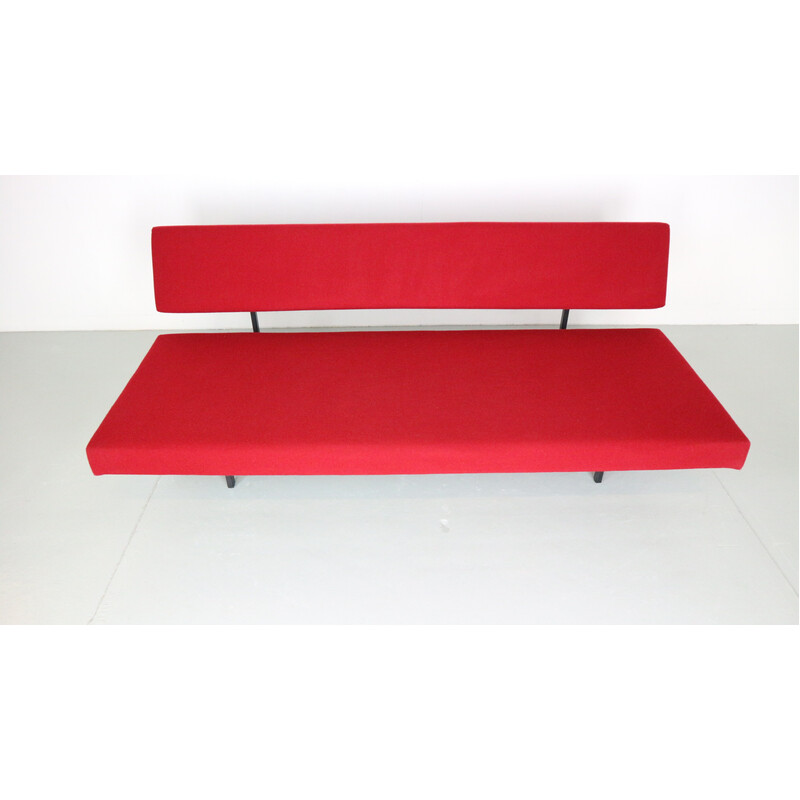 Vintage red sofa daybed model 540 by Gijs Van Der Sluis, Netherlands 1961