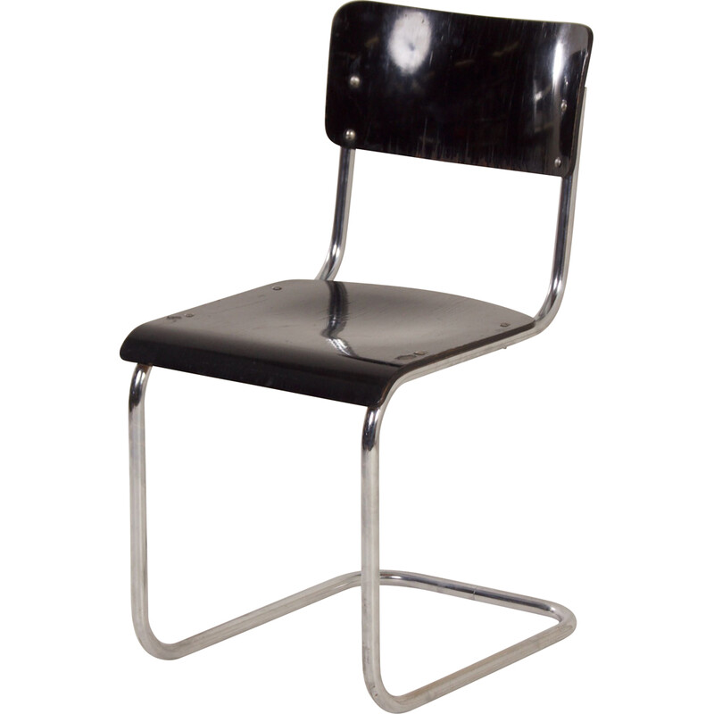 Silla tubular vintage S43 de Mart Stam para Thonet, años 30