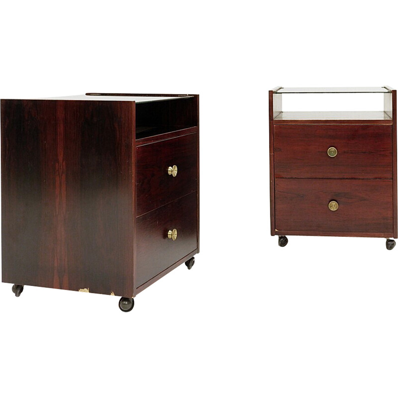 Pair of vintage night stands by Carlo di Carli for Sormani