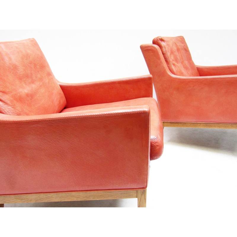 Pair of vintage lounge chairs by Kai Lyngfeldt Larsen for Søren Willadsen, Denmark 1960