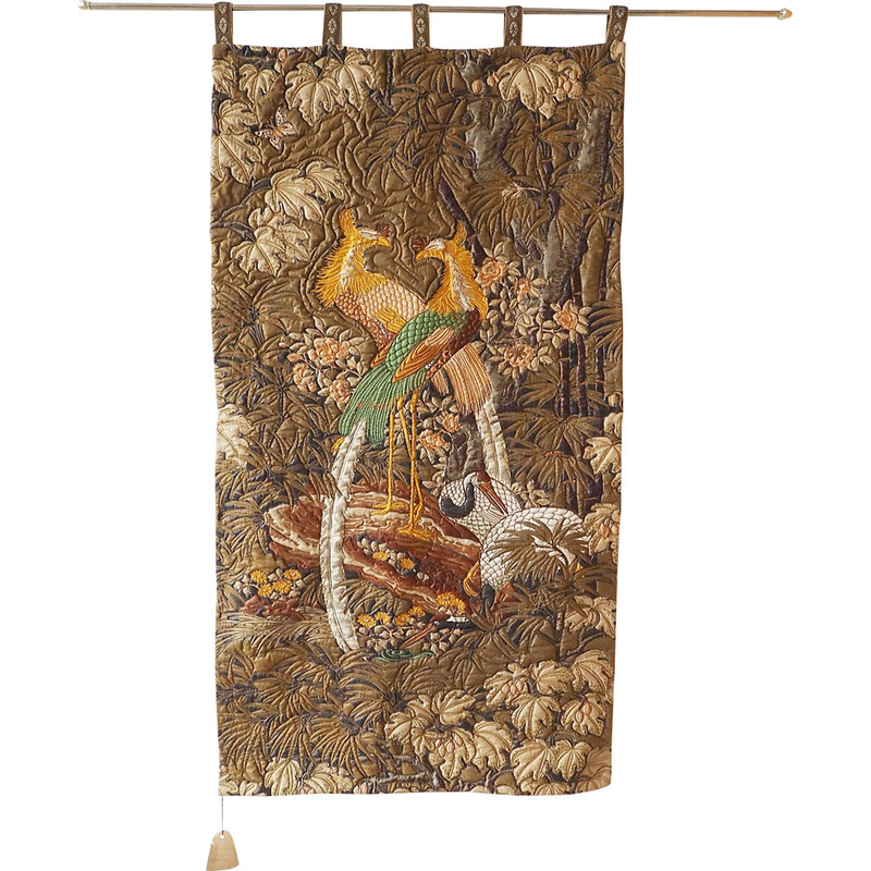 Vintage wall hanging with bird motif, 1950-1960