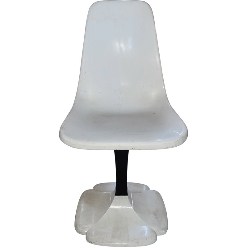 Vintage-Kleeblatt-Stuhl "Gautier" aus Kunstharz