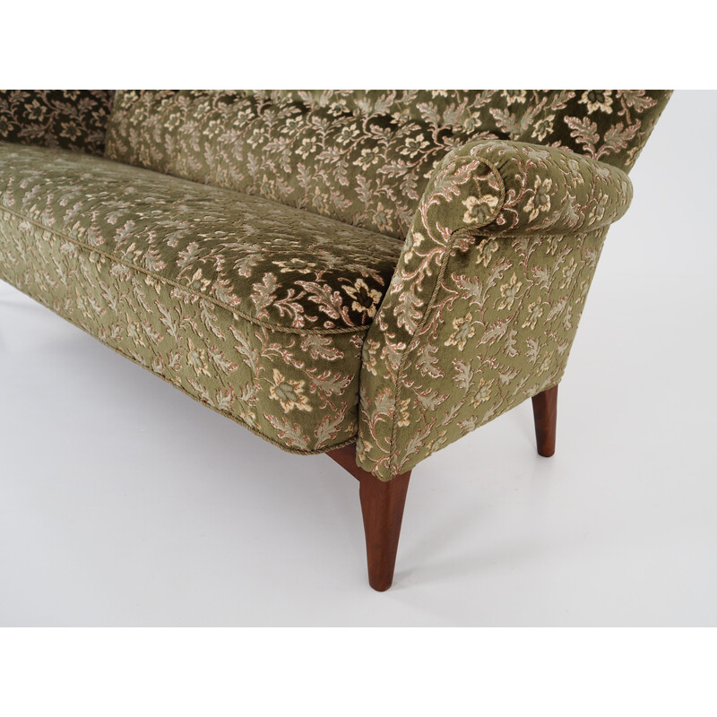 Vintage Scandinavian sofa in jacquard fabric by Fritz Hansen, 1970s