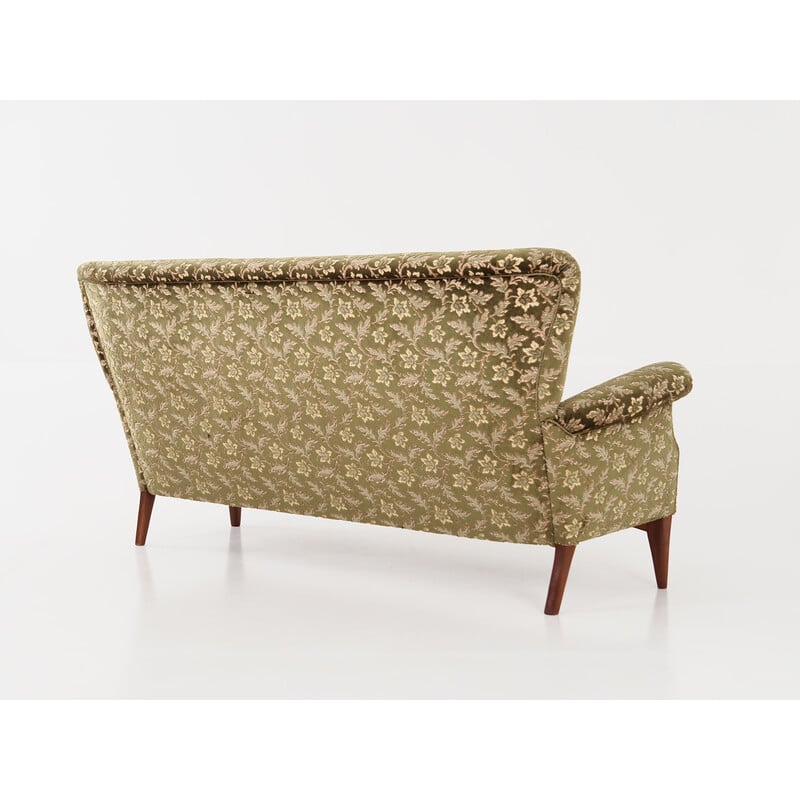 Vintage Scandinavian sofa in jacquard fabric by Fritz Hansen, 1970s