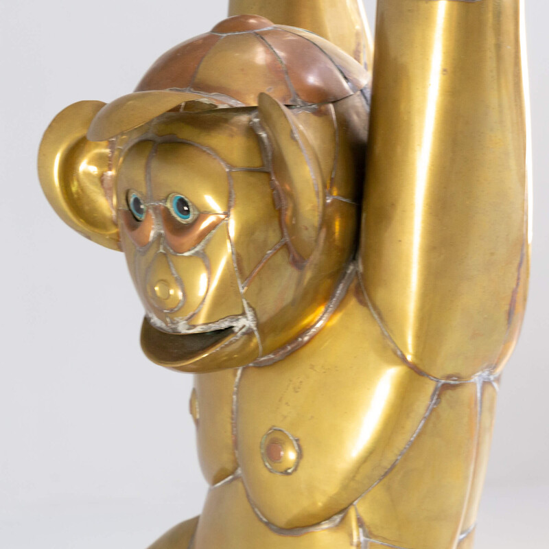 Vintage-Skulptur "hängender Affe" von Sergio Bustamente