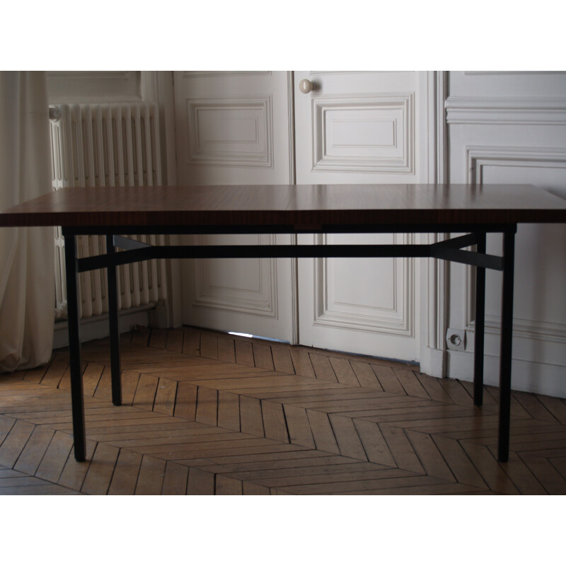 Mahogany table, Guerard GUERMONPREZ - 1960s
