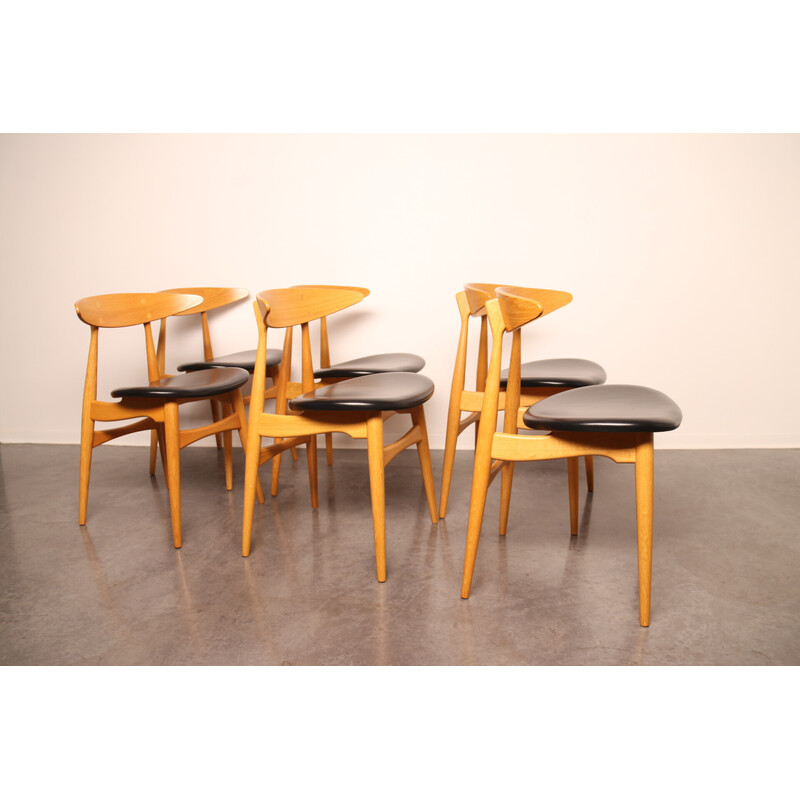 Vintage dining set by Hans Wegner for Carl Hansen and Son, Denmark 2000s