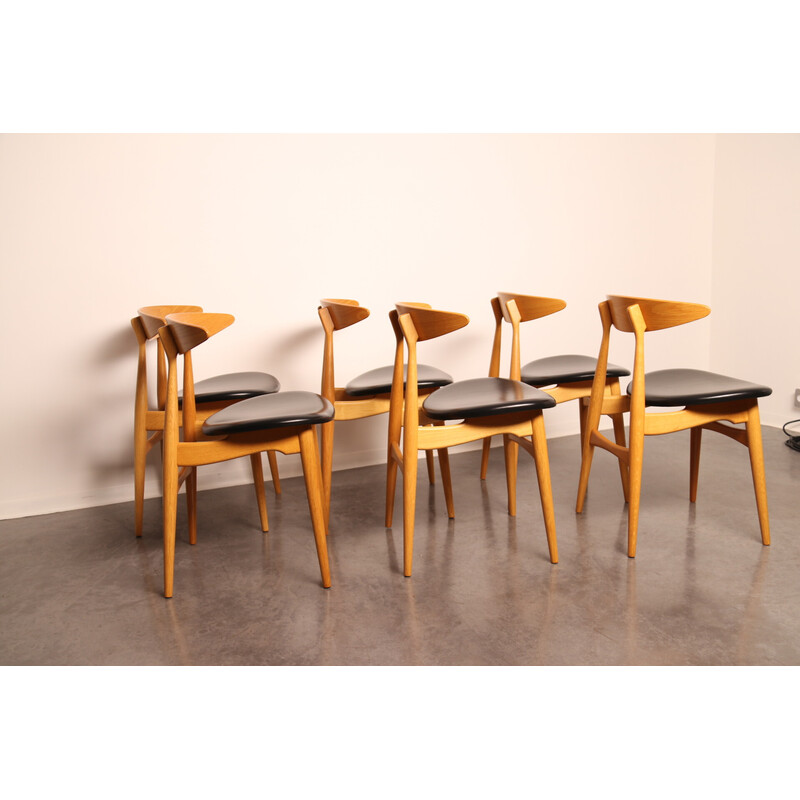 Vintage dining set by Hans Wegner for Carl Hansen and Son, Denmark 2000s