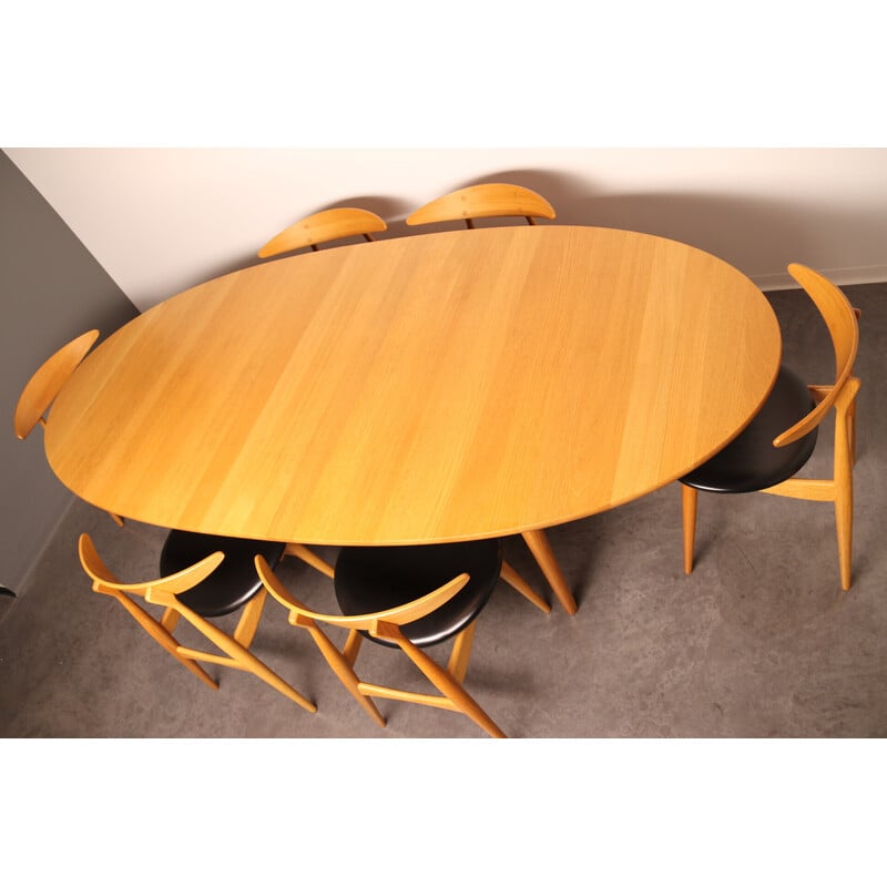 Vintage dining set by Hans Wegner for Carl Hansen and Son, Denmark 2000s