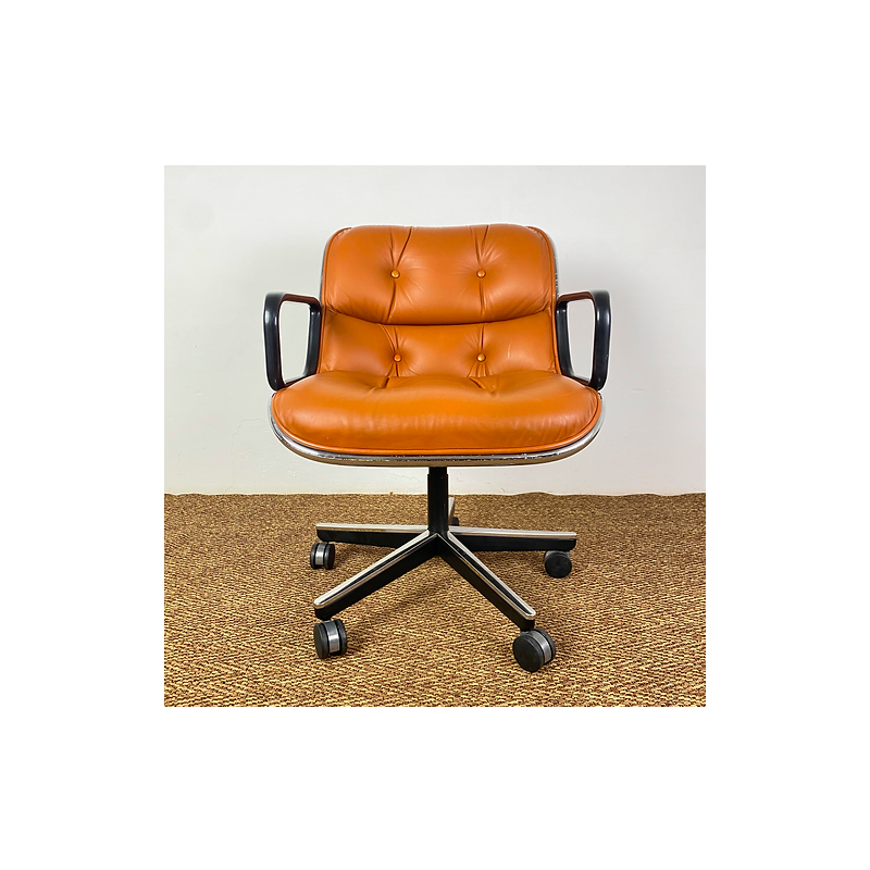 Vintage executive armchair by Pollock for Knoll