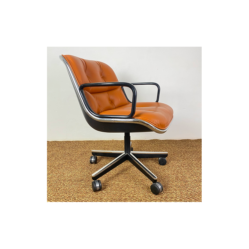 Vintage executive armchair by Pollock for Knoll
