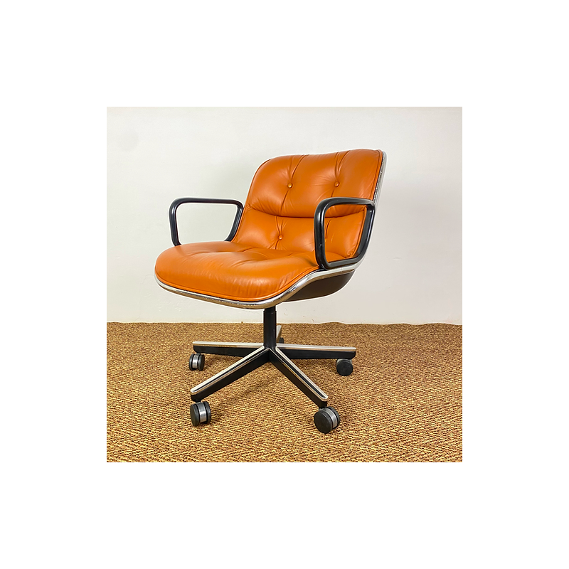 Vintage executive armchair by Pollock for Knoll