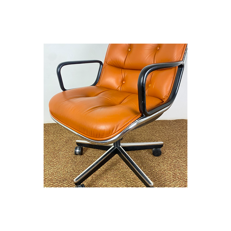 Vintage executive armchair by Pollock for Knoll