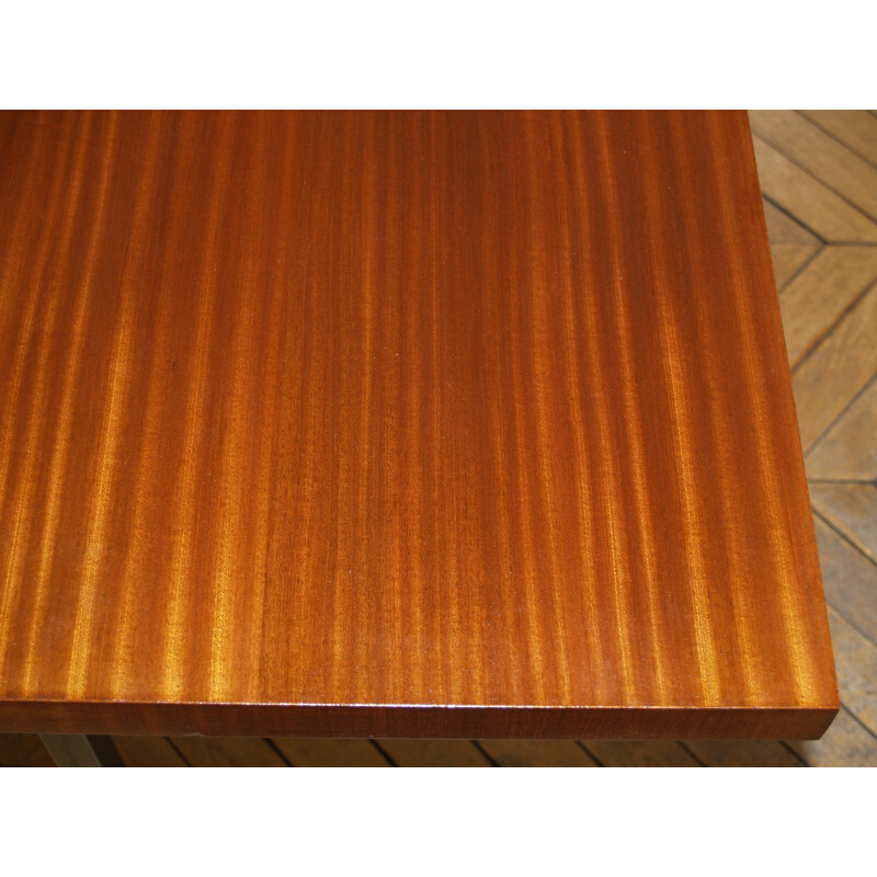 Mahogany table, Guerard GUERMONPREZ - 1960s