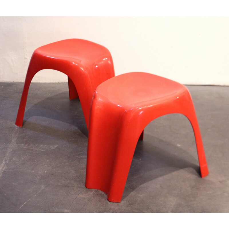 Pair of "Stacki" stools by Giorgina Castiglioni - 1970s