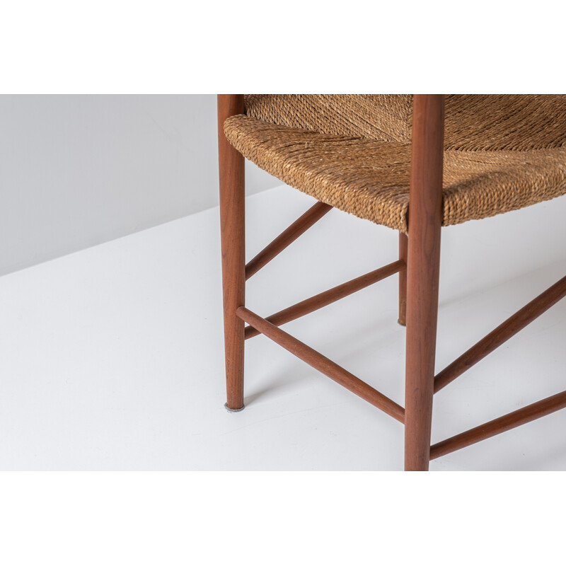 Vintage side chair by Peter Hvidt and Orla Mølgaard-Nielsen for Søborg Møbelfabrik, Denmark 1960s