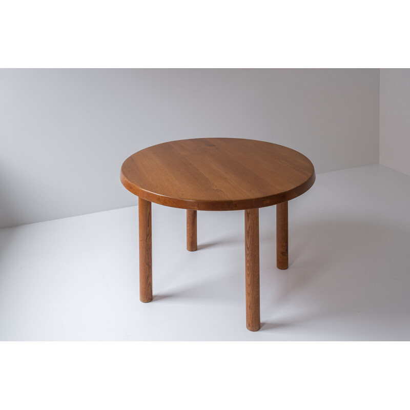 Vintage "T02" dining table by Pierre Chapo, France 1962