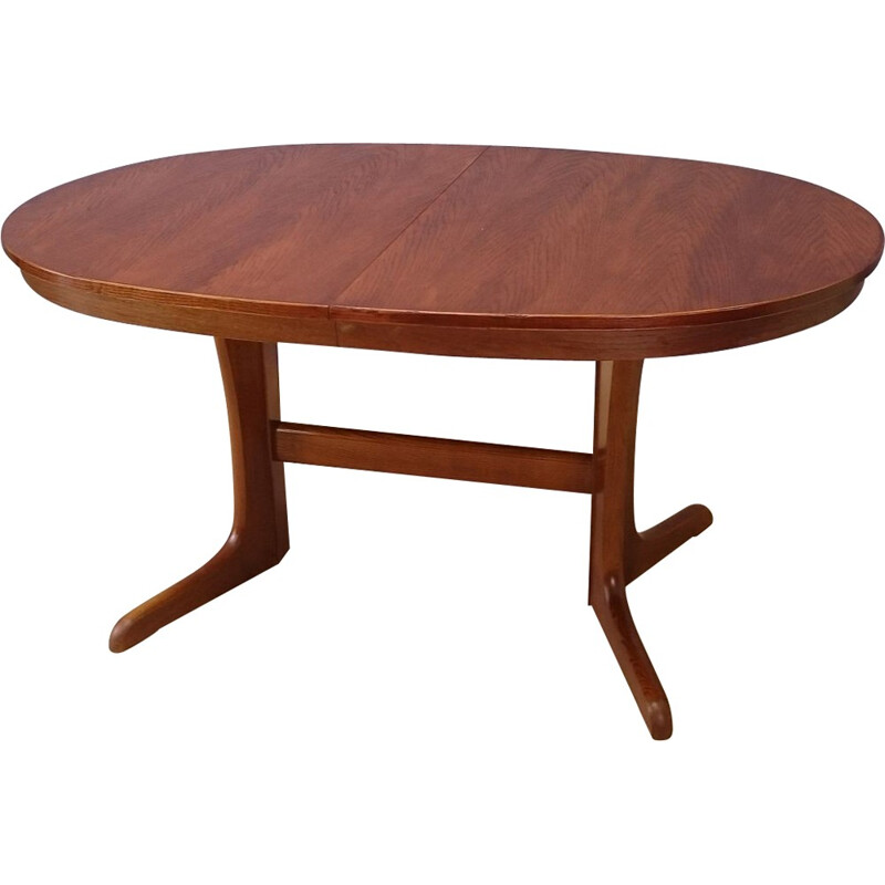 Extendible Scandinavian rosewood dining table Baumann - 1950
