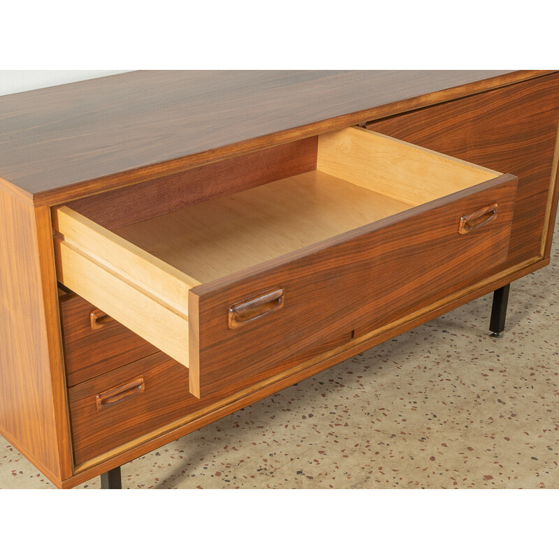 Vintage walnootfineer dressoir, Duitsland 1960