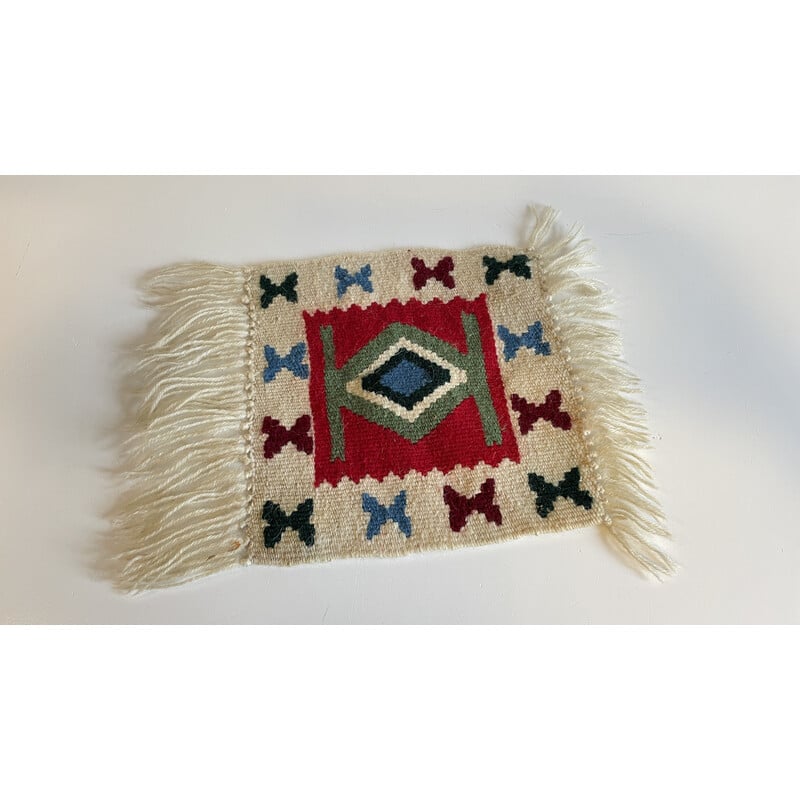 Mini vintage Rolakan rug in wool, 1970s