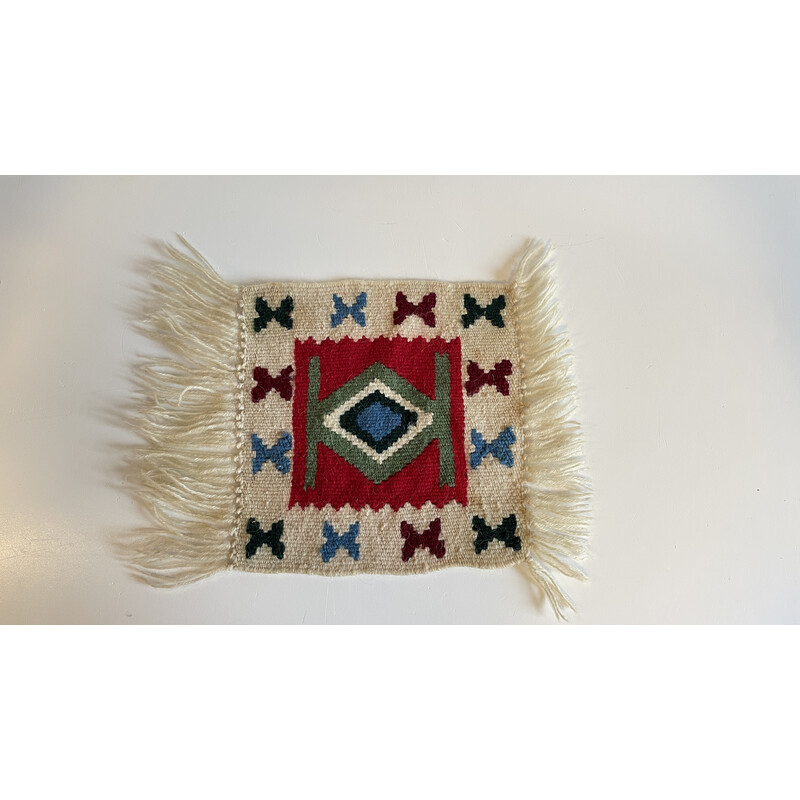 Mini vintage Rolakan rug in wool, 1970s