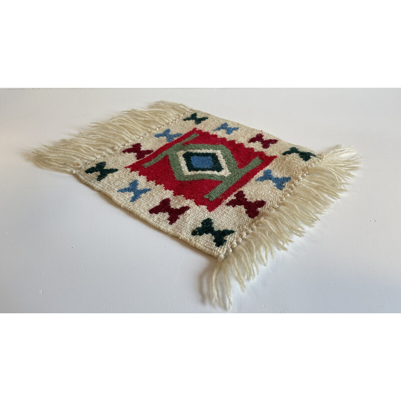 Mini vintage Rolakan rug in wool, 1970s